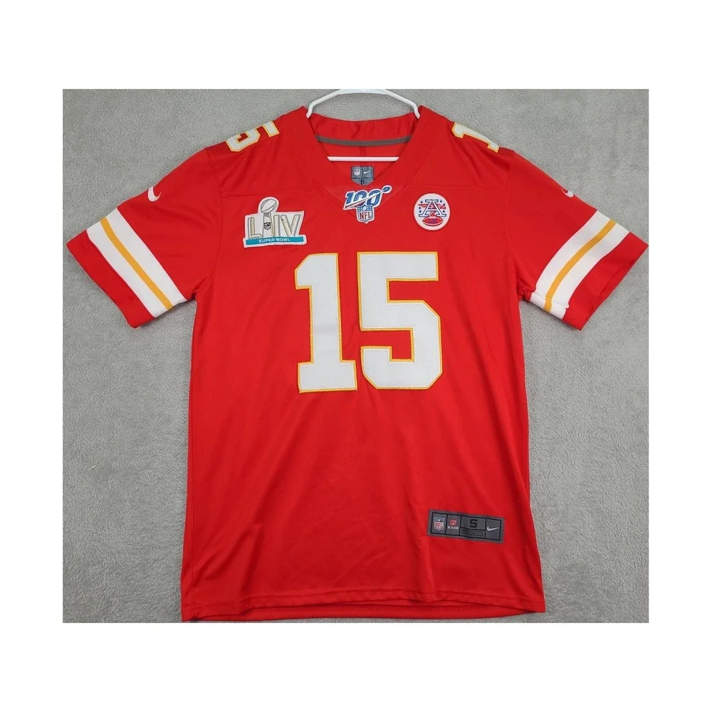 Nike Kansas City Chiefs Patrick Mahomes 15 Super Bowl LIV Jersey Mens Small Red
